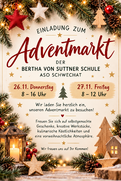 Einladung zum Adventmarkt der Bertha von Suttner Schule